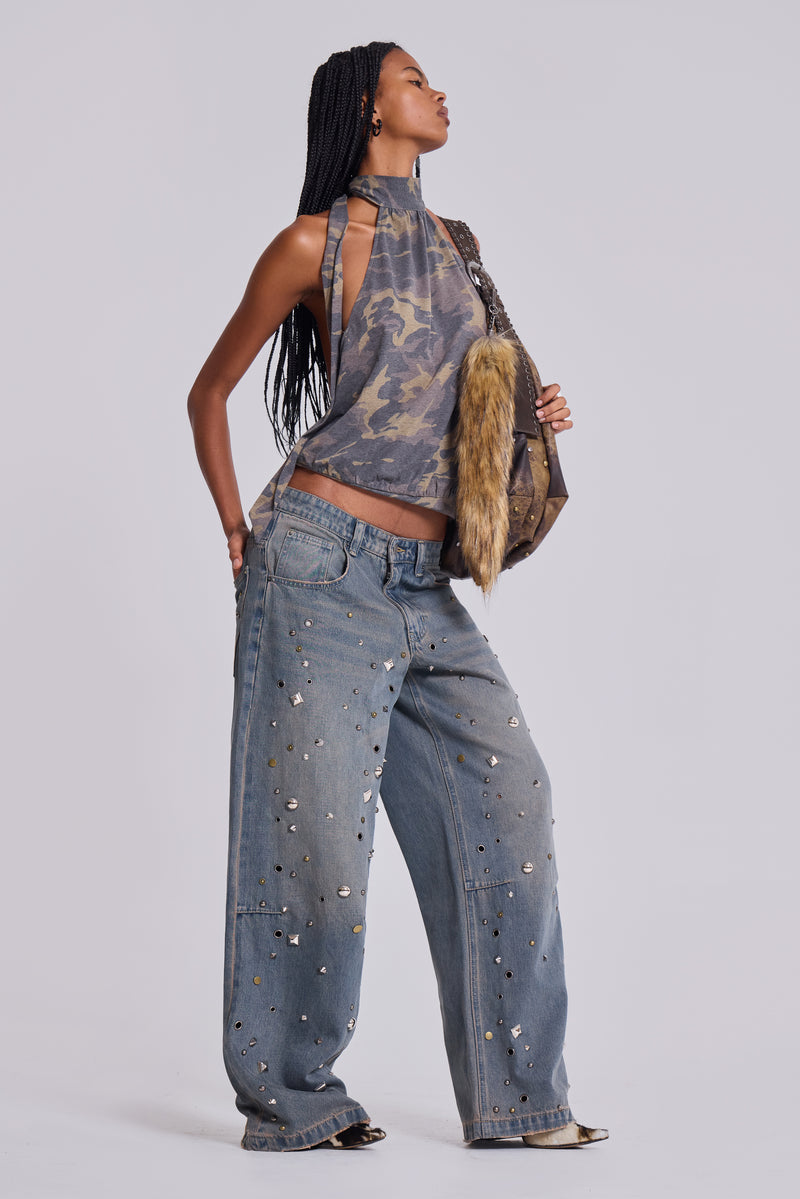 Bolted Studded Colossus Jeans – view 4