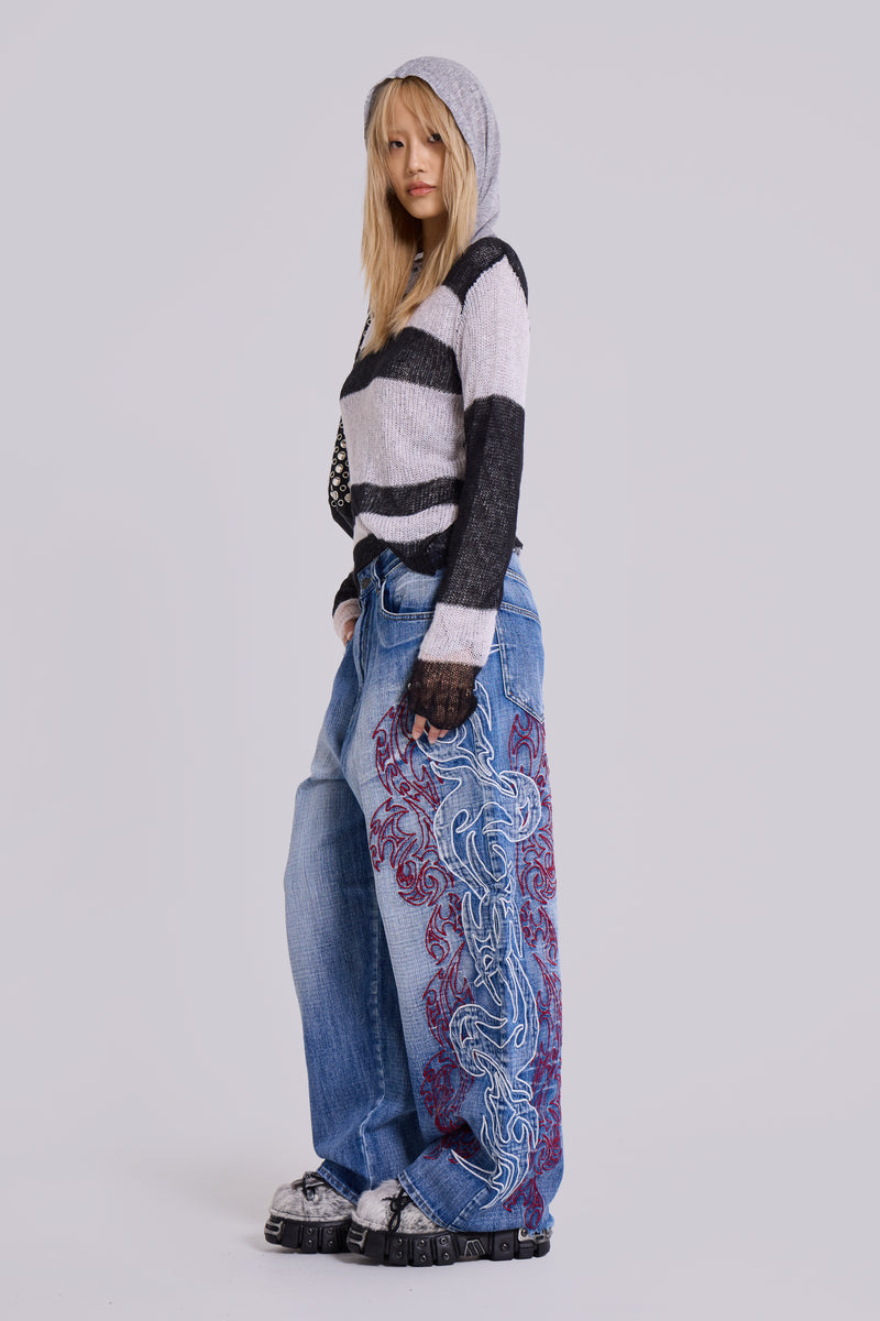 Layered Tribal XL Colossus Jeans – view 3