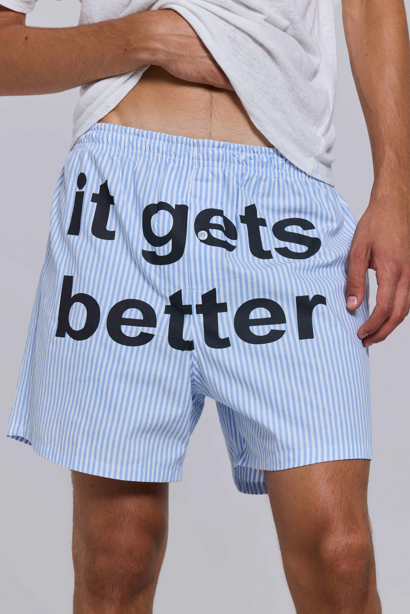 It Gets Better Pinstripe Boxer – view 2