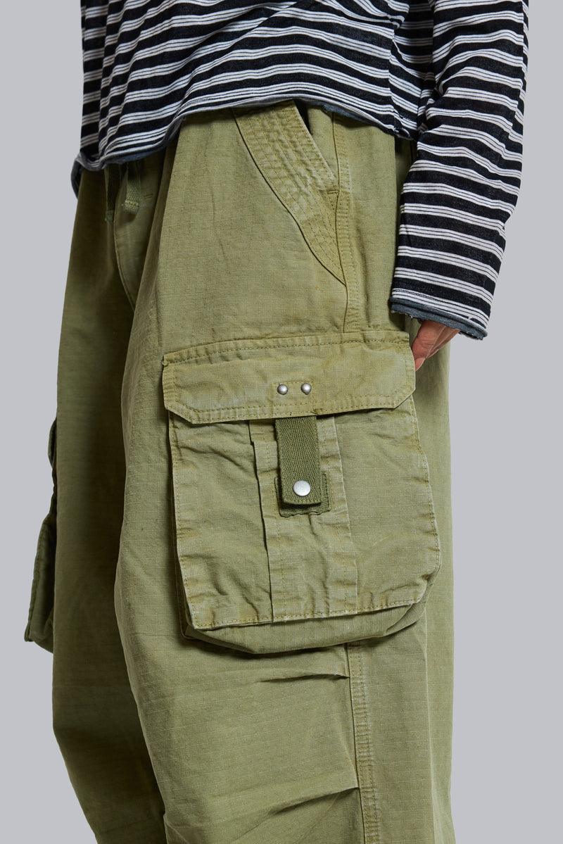 Olive XL Parachute Cargo Pants – view 6