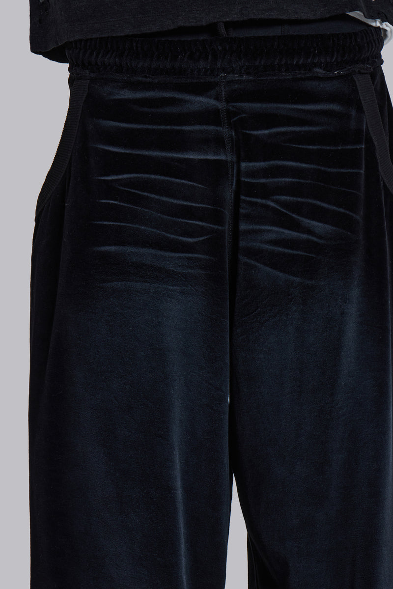 Denim Wash Velour Monster Jogger – view 4