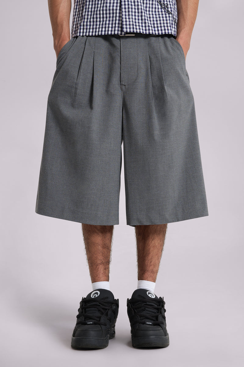 Grey Goliath Tailored Baggy Shorts – view 1