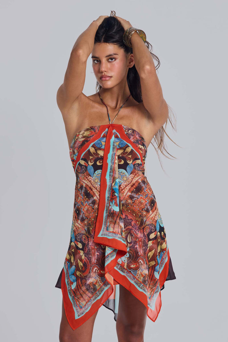 Ixia Chiffon Bandana Scarf Dress – view 4
