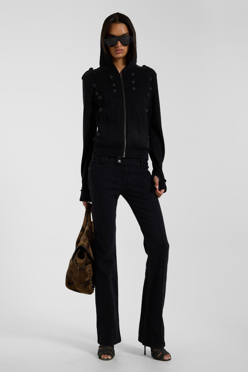 Solid Black Thirteen Jeans