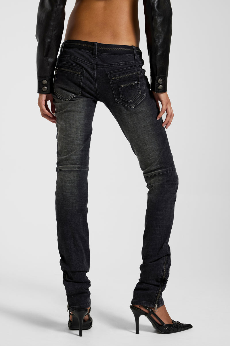 Ardor Seamed Jeans in Washed Black